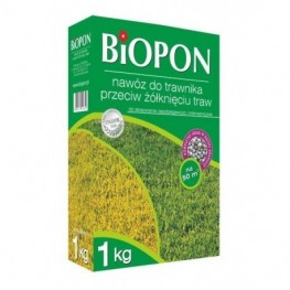 Biopon - granulowany nawóz do trawnika przeciw żółknięciu 1 kg
